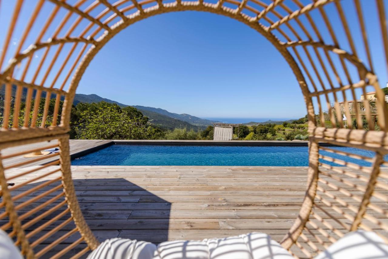 Terre De Maquis, Maison D'Hotes Vue Mer Corse Sari-D'orcino Kültér fotó