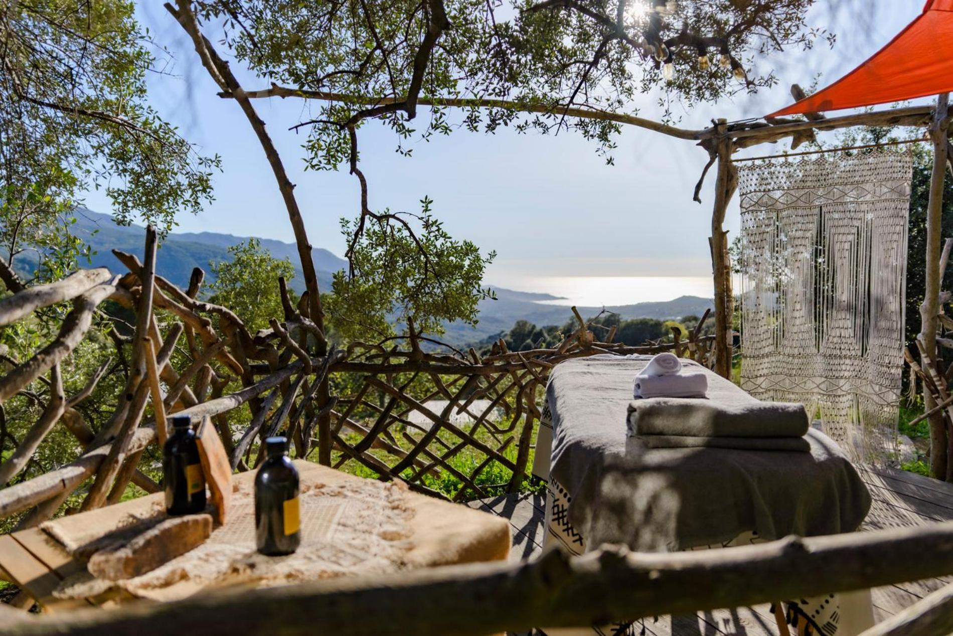 Terre De Maquis, Maison D'Hotes Vue Mer Corse Sari-D'orcino Kültér fotó