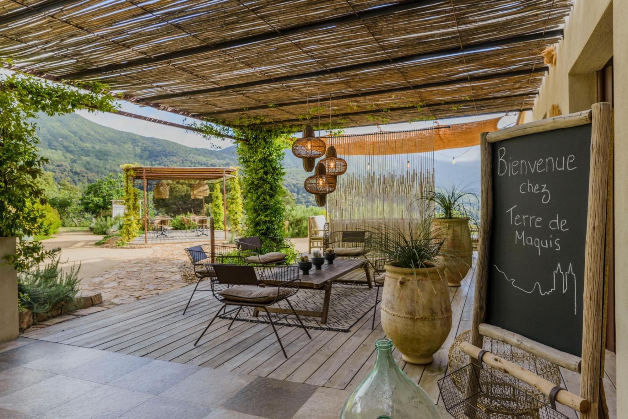 Terre De Maquis, Maison D'Hotes Vue Mer Corse Sari-D'orcino Kültér fotó