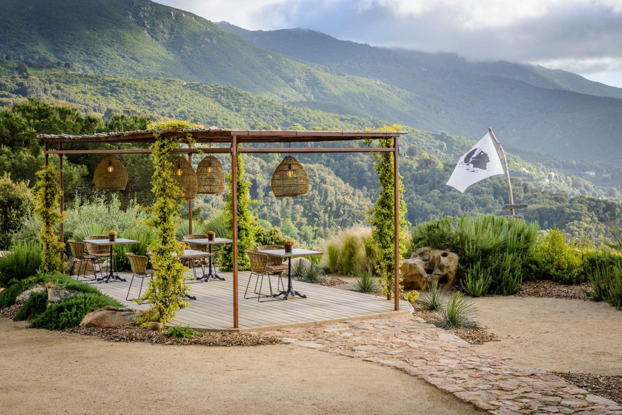 Terre De Maquis, Maison D'Hotes Vue Mer Corse Sari-D'orcino Kültér fotó