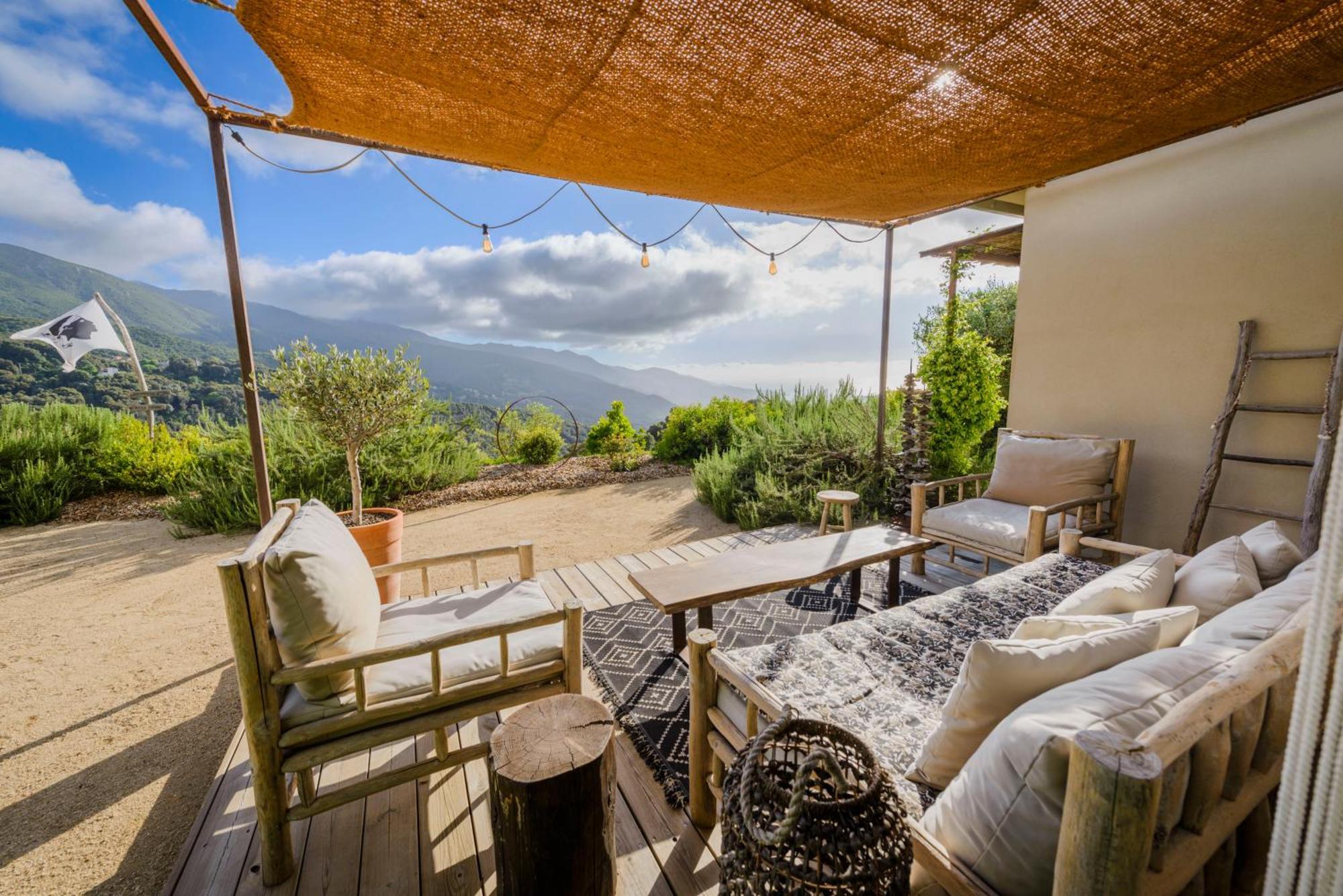 Terre De Maquis, Maison D'Hotes Vue Mer Corse Sari-D'orcino Kültér fotó