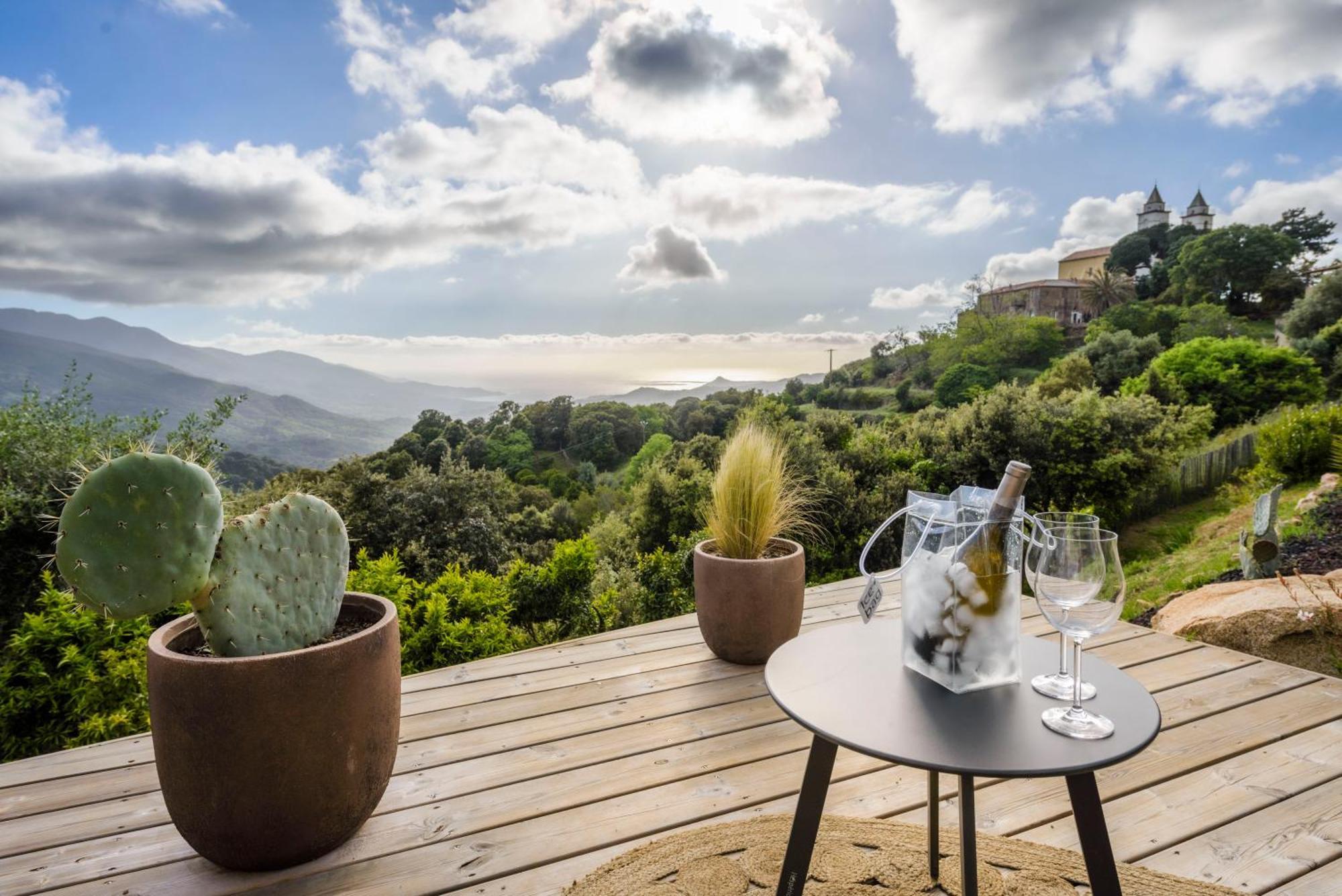 Terre De Maquis, Maison D'Hotes Vue Mer Corse Sari-D'orcino Kültér fotó
