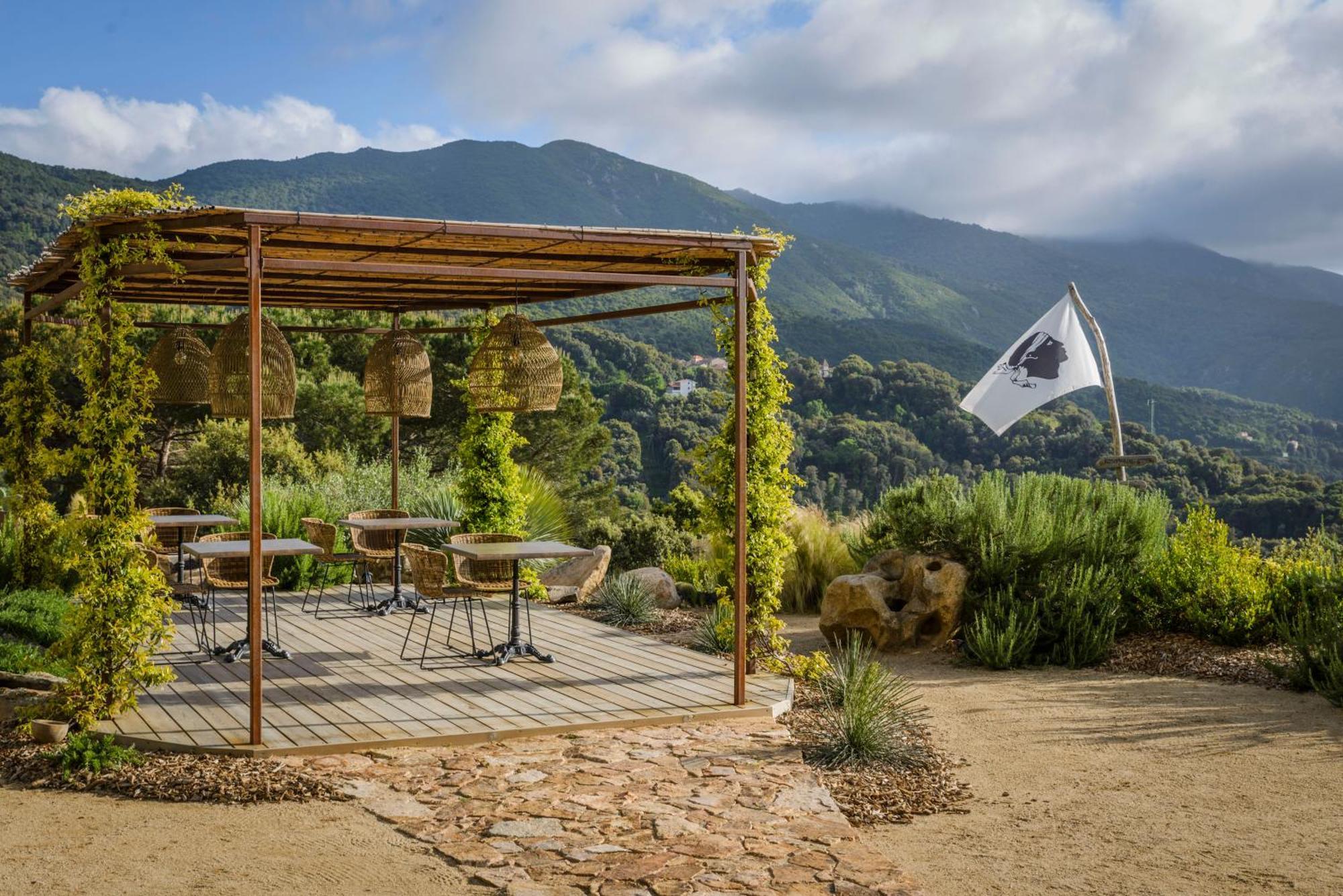 Terre De Maquis, Maison D'Hotes Vue Mer Corse Sari-D'orcino Kültér fotó