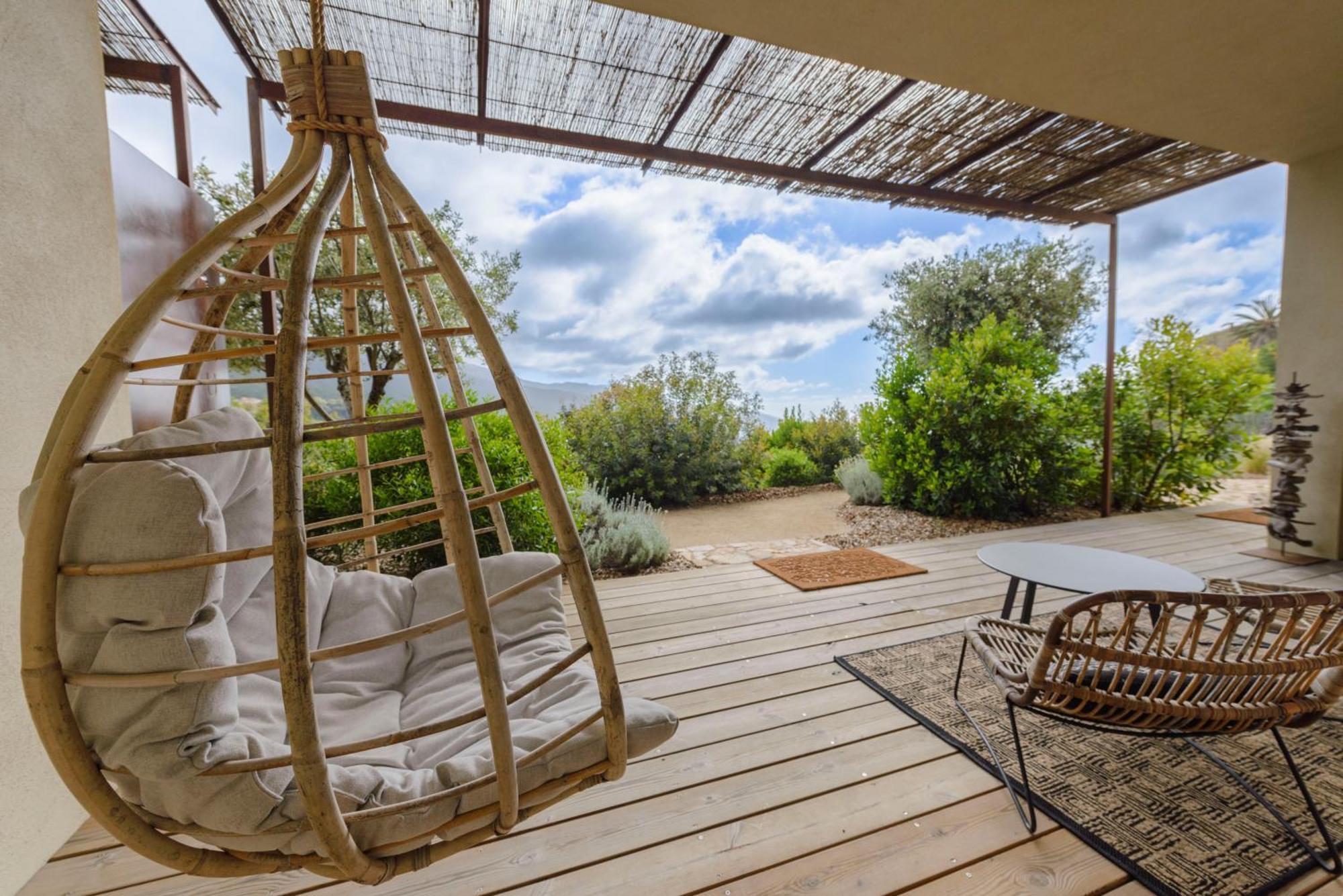 Terre De Maquis, Maison D'Hotes Vue Mer Corse Sari-D'orcino Kültér fotó