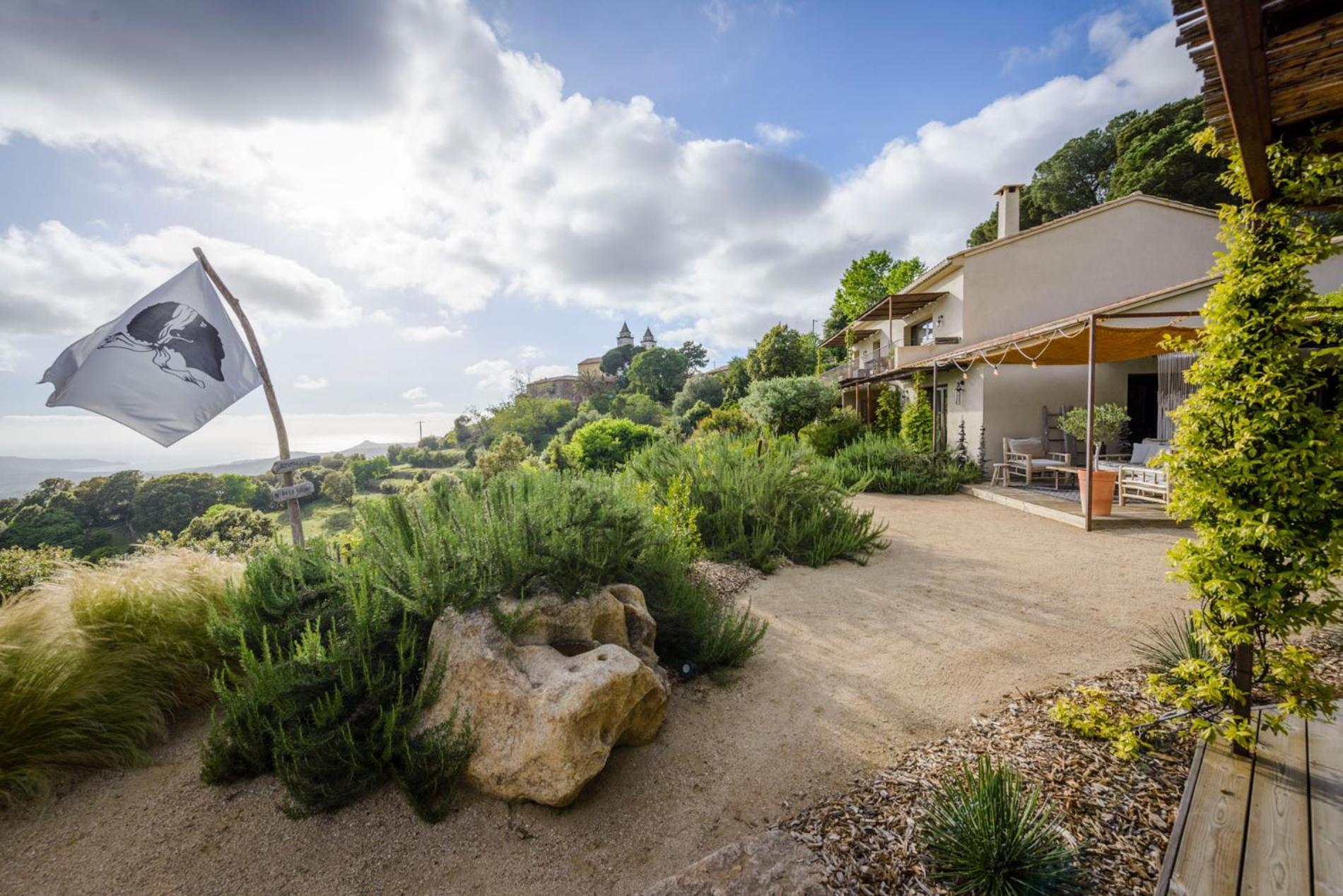 Terre De Maquis, Maison D'Hotes Vue Mer Corse Sari-D'orcino Kültér fotó